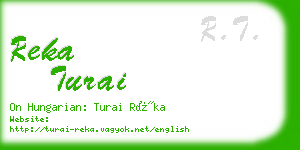 reka turai business card